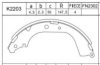 TOYOT 4763035040 Brake Shoe Set